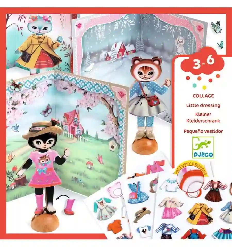 Djeco - Collage Pequeño vestidor