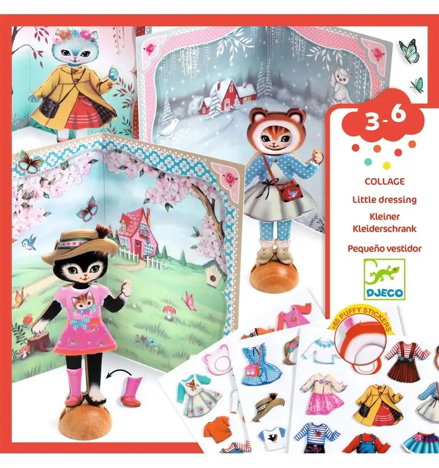 Djeco - Collage Pequeño vestidor