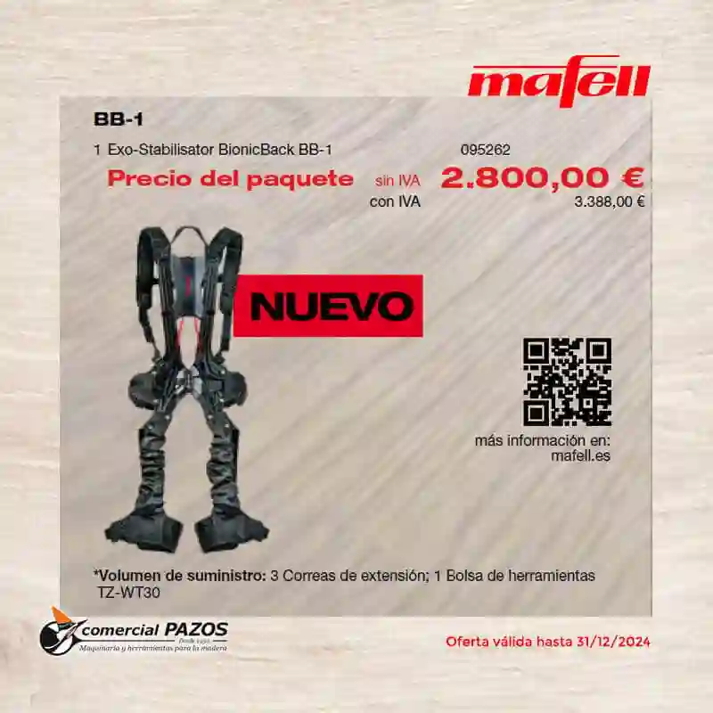 Exo-Estabilizador BionicBack BB-1 - 095262 - Mafell