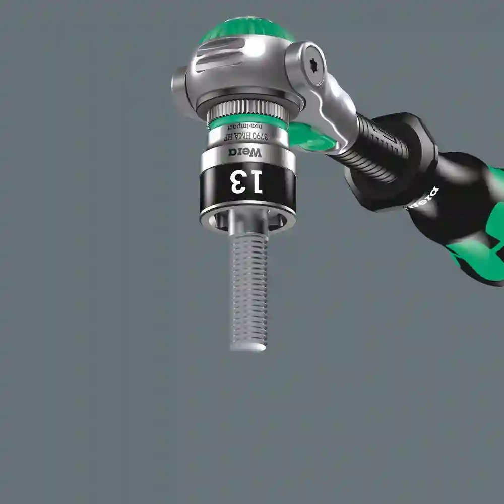 Llave de vaso Zyklop con función de sujeción 1/4 8790 HMA HF 70 - Wera