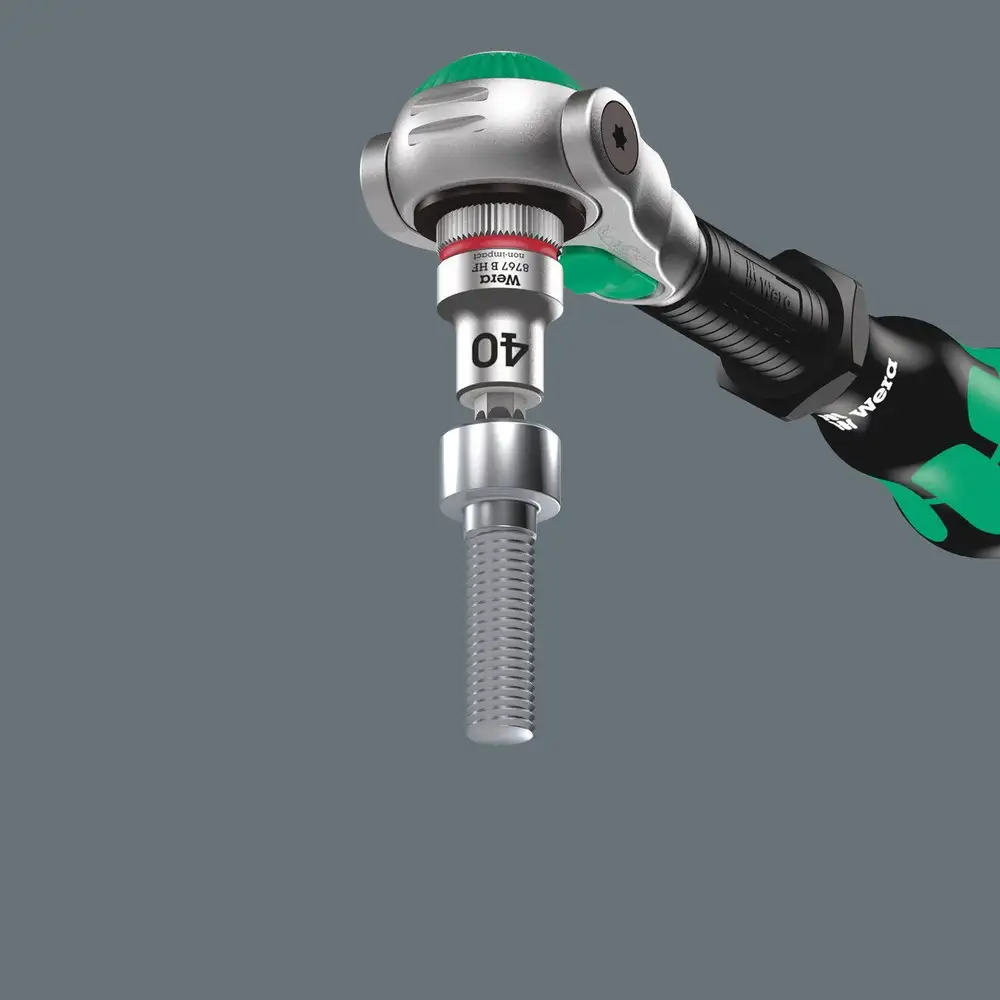 Vaso de punta Zyklop con función de retención 3/8 8767 B HF TORX 45 x 100 mm - Wera