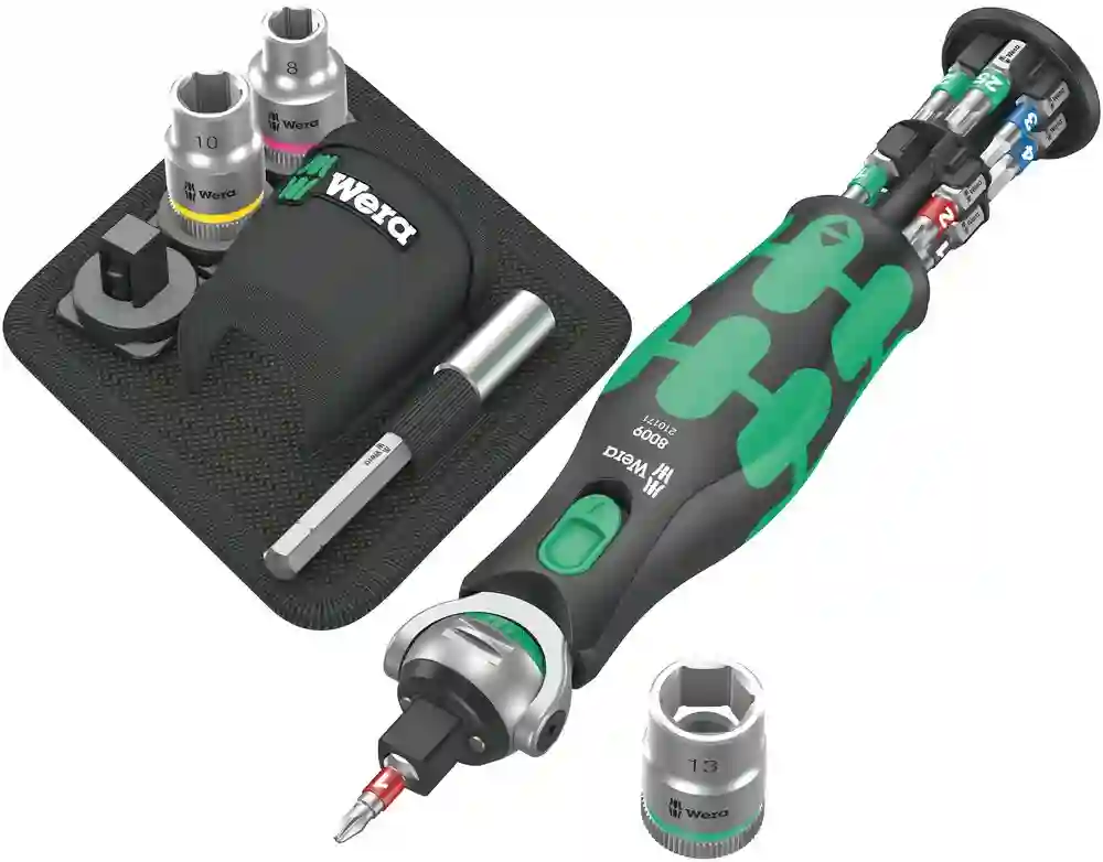 Accionamiento combinado especial 3/8 8009 Zyklop Pocket Set 2 - Wera