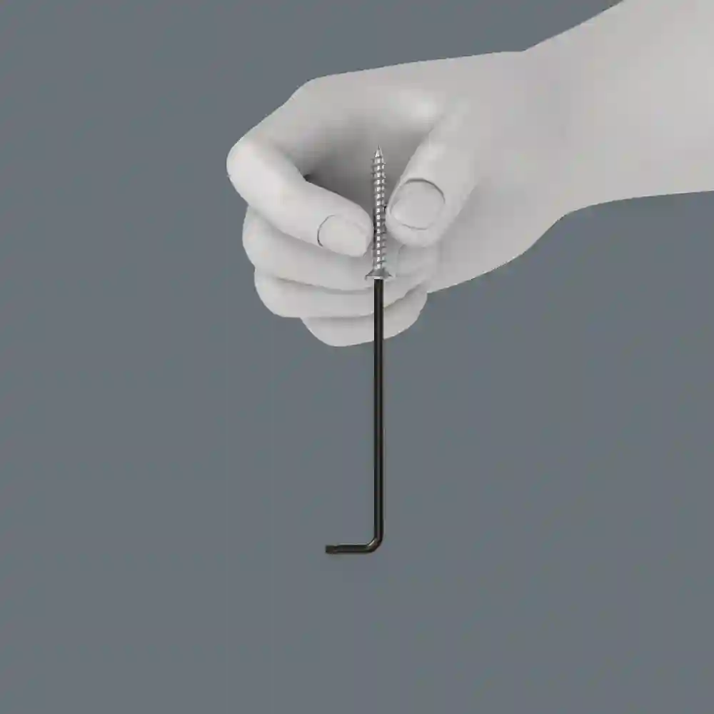 Llave acodada con función de sujeción BlackLaser 967 L TORX HF 20 - Wera