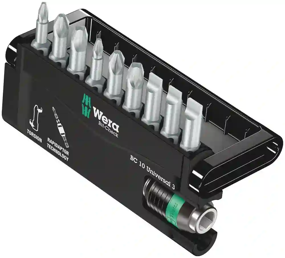 Estuches de puntas Bit-Check 10 Universal 3 SB - Wera