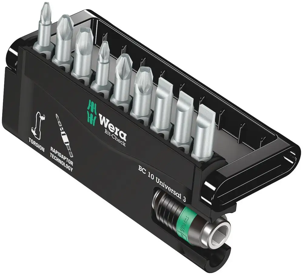 Estuches de puntas Bit-Check 10 Universal 3 SB - Wera