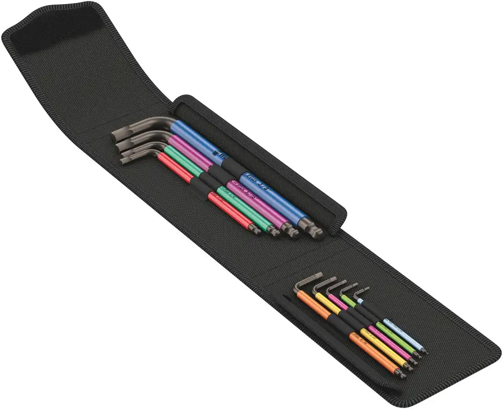 Juego de llaves acodadas Multicolour tipo imp 950/9 Hex-Plus Multicolour Imperial 1 - Wera
