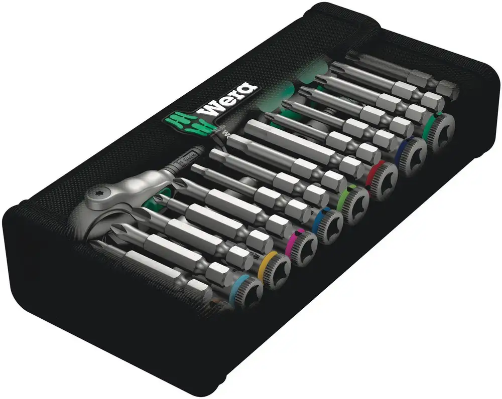 cuadradillo de 1/4 imperial 8100 SA 9 Juego de carraca Zyklop Speed - Wera