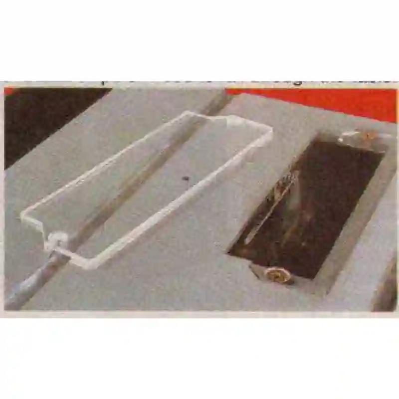 Juego de 2 bases transparentes ciegas para el corte de tiras Micro-Mark