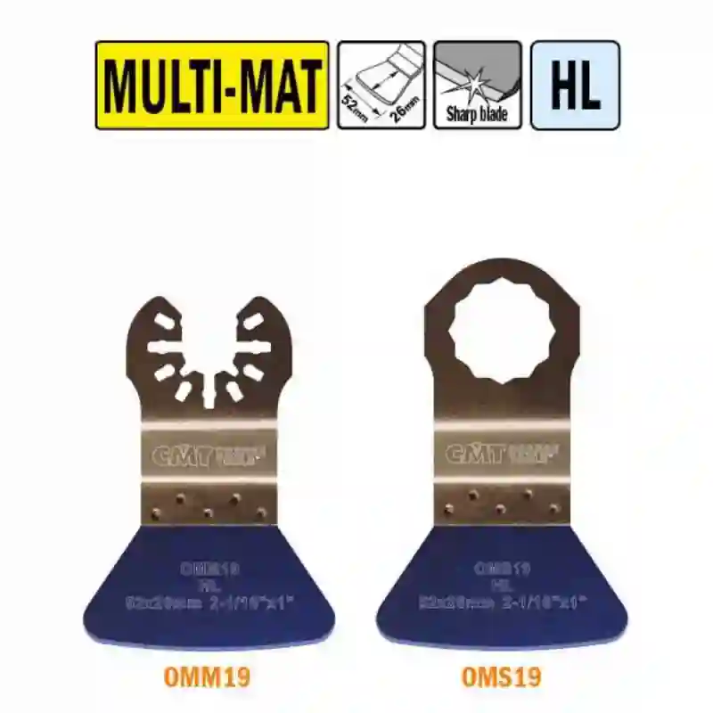 Rascadora rígida para todos materiales (5 unidades) 52mm CMT