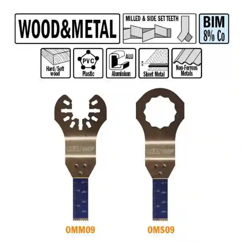 Hoja de sierra de inmersión y perfiladora para madera y metal 10mm - 1unid. - CMT