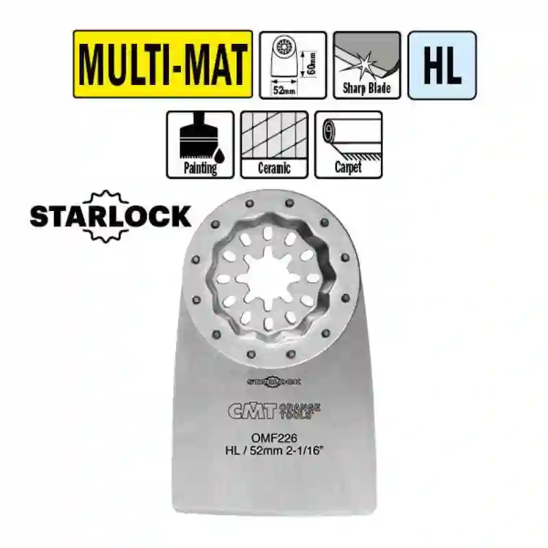 Rascadora rígida para todos materiales 52mm CMT