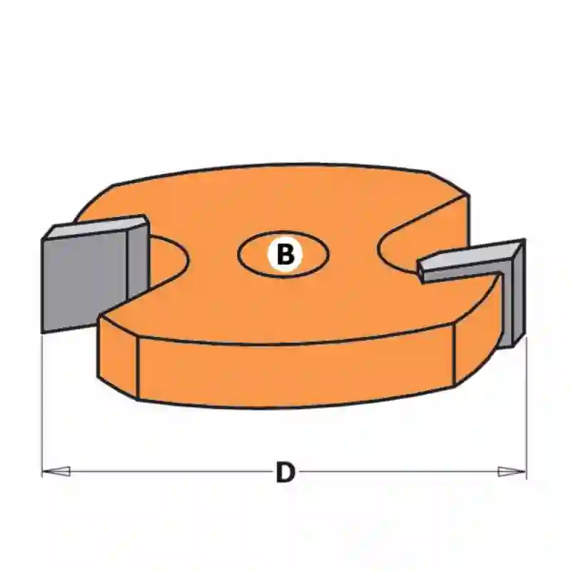 Fresa circular para ranuras 4mm mango 12.7 CMT