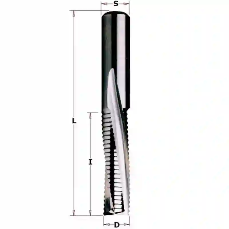 Fresa helicoidal Z3/r neg. D:20x72x120 HWM dcha CMT