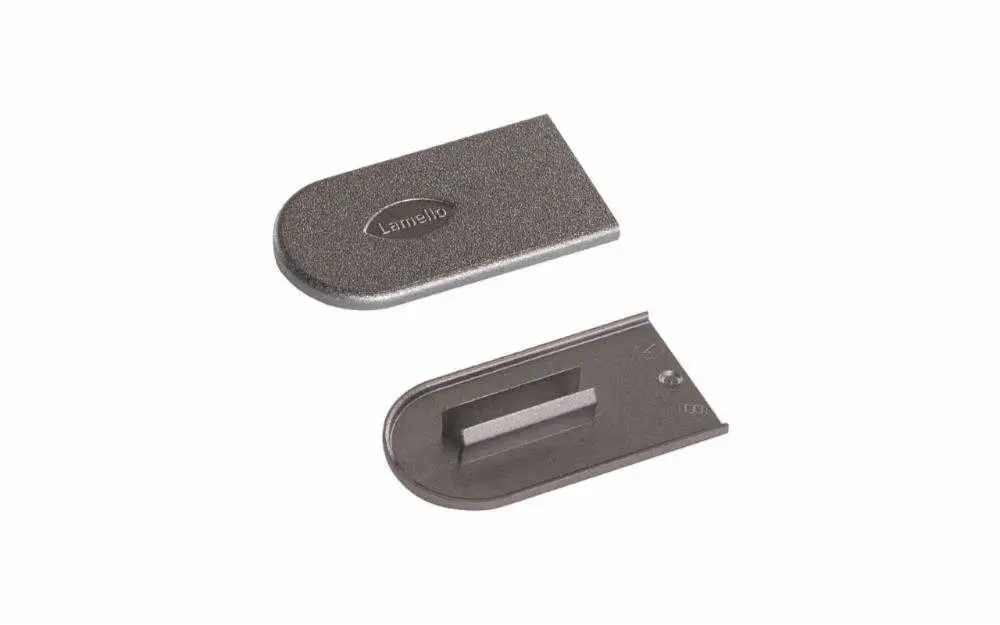 Cabineo tapones, 100 unidades, aspecto metálico acero oscuro Lamello
