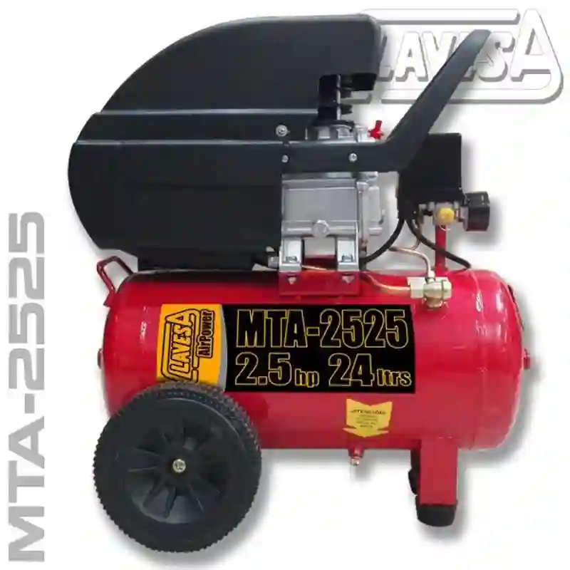Compresor de 2.5 Hp y 24 litros MITO MTA-2525 Clavesa