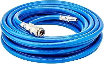 Rollo 10 mts. manguera neumática azul de 14x8 con terminales EZ-FASTEN