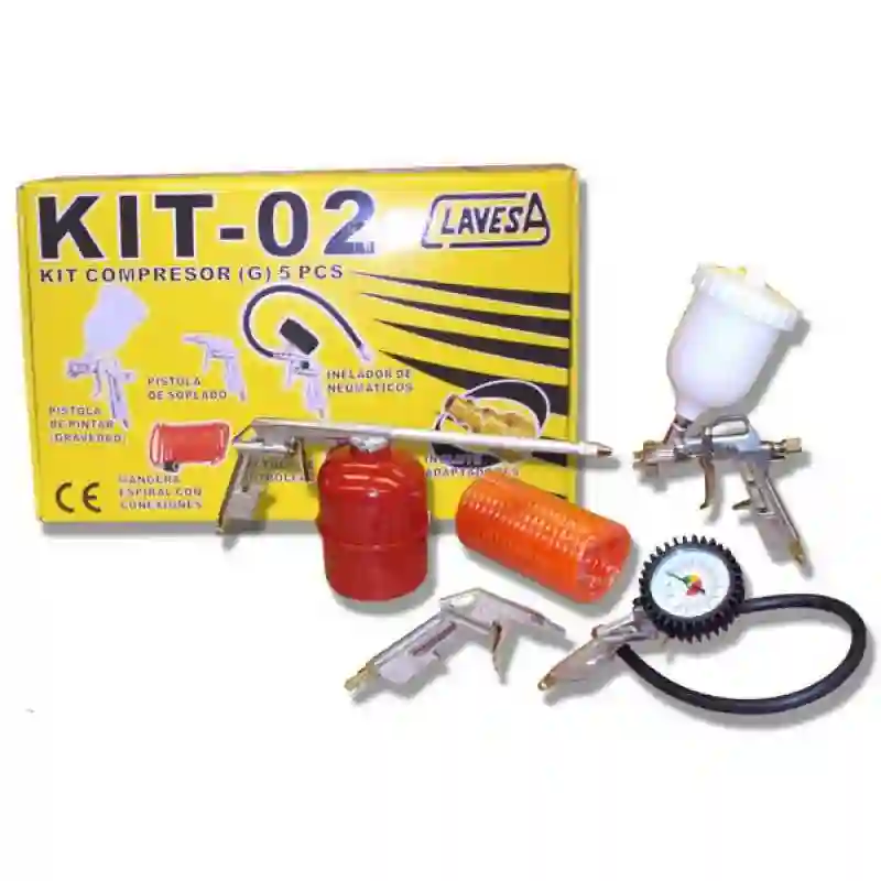 Kit de 5 piezas para compresor Clavesa