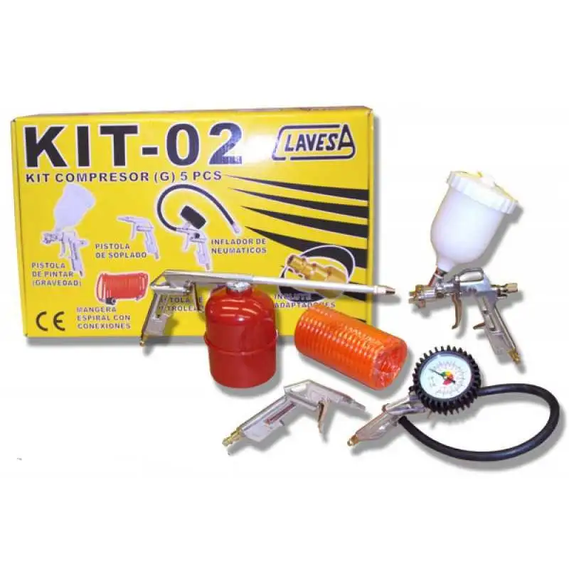 Kit de 5 piezas para compresor Clavesa