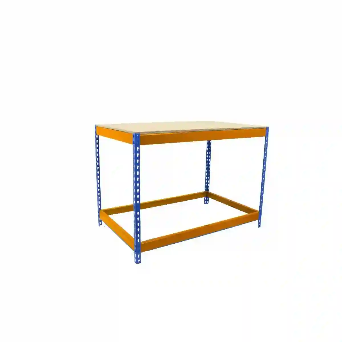 Mesa de trabajo SIMONWORK BASIC 1 901890-1 AZUL/NARANJA/MADERA - 458100271901891 - Simon Rack