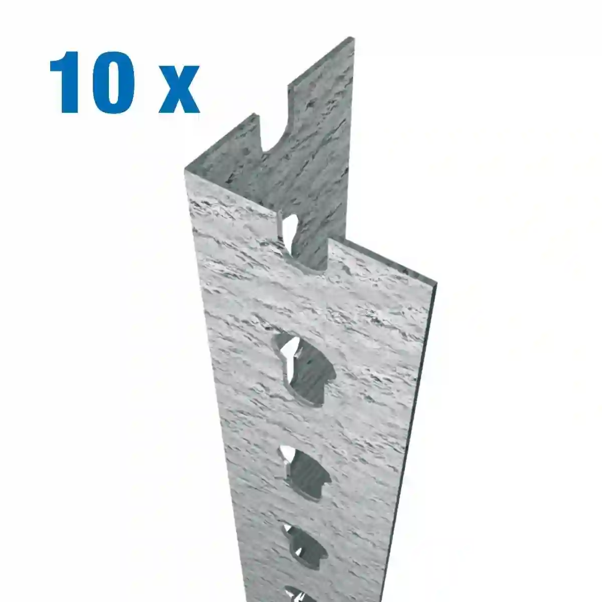 Perfil PACK 10 PERFIL SCLICK P/40 2000 GALVA - 8425437071966 - Simon Rack
