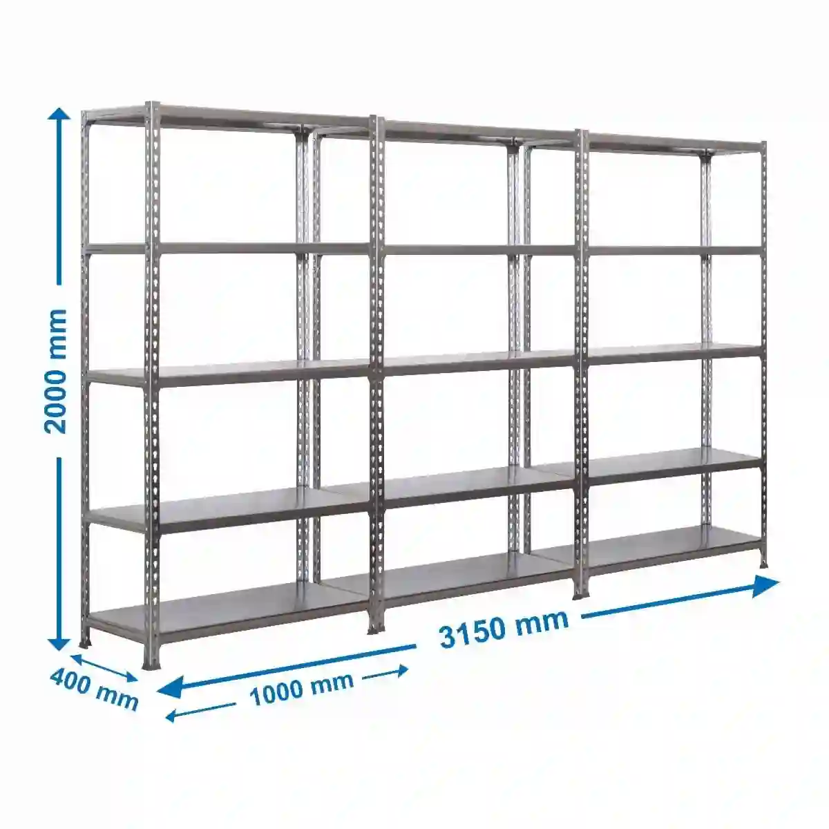 PACK 3 SIMONCLICK PLUS 5/400 GALVA/GALVA - 8425437088582 - Simon Rack