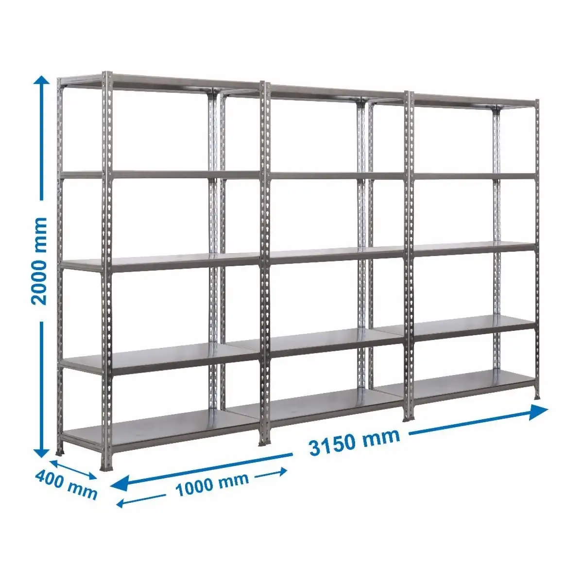PACK 3 SIMONCLICK PLUS 5/400 GALVA/GALVA - 8425437088582 - Simon Rack