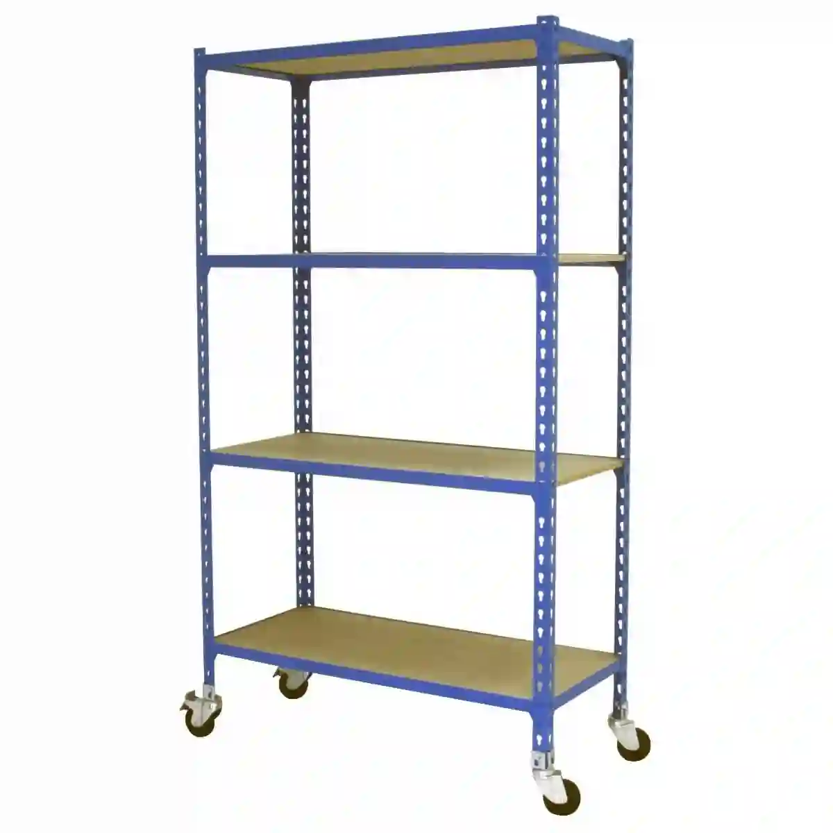 Estanteria MADERCLICK MOBILE PLUS 4/400 1500 AZUL/MADERA - 448109025151044 - Simon Rack