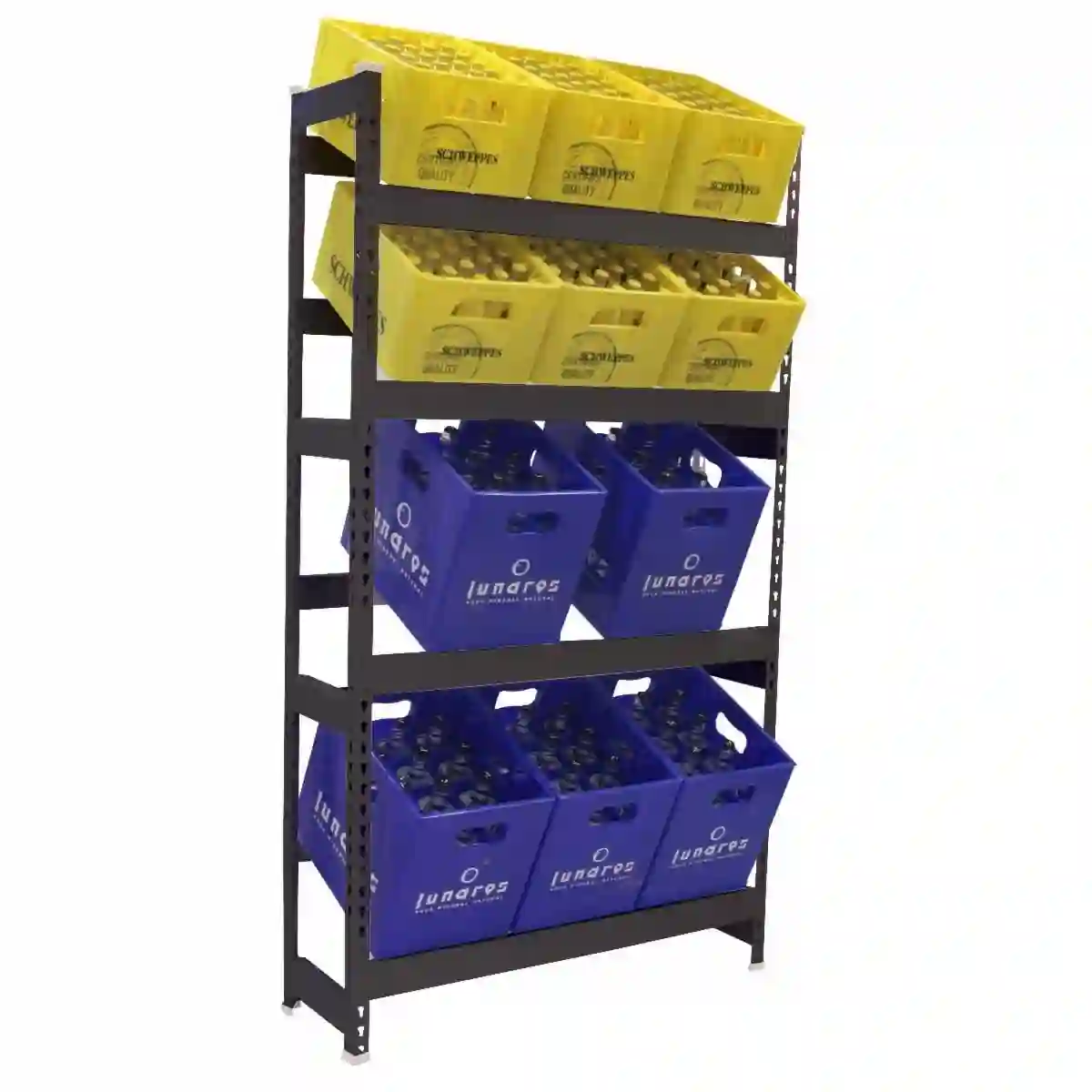Botellero SIMONBOTTLE 4-2000X1000X300 ANTRACITA - 8425437129704 - Simon Rack