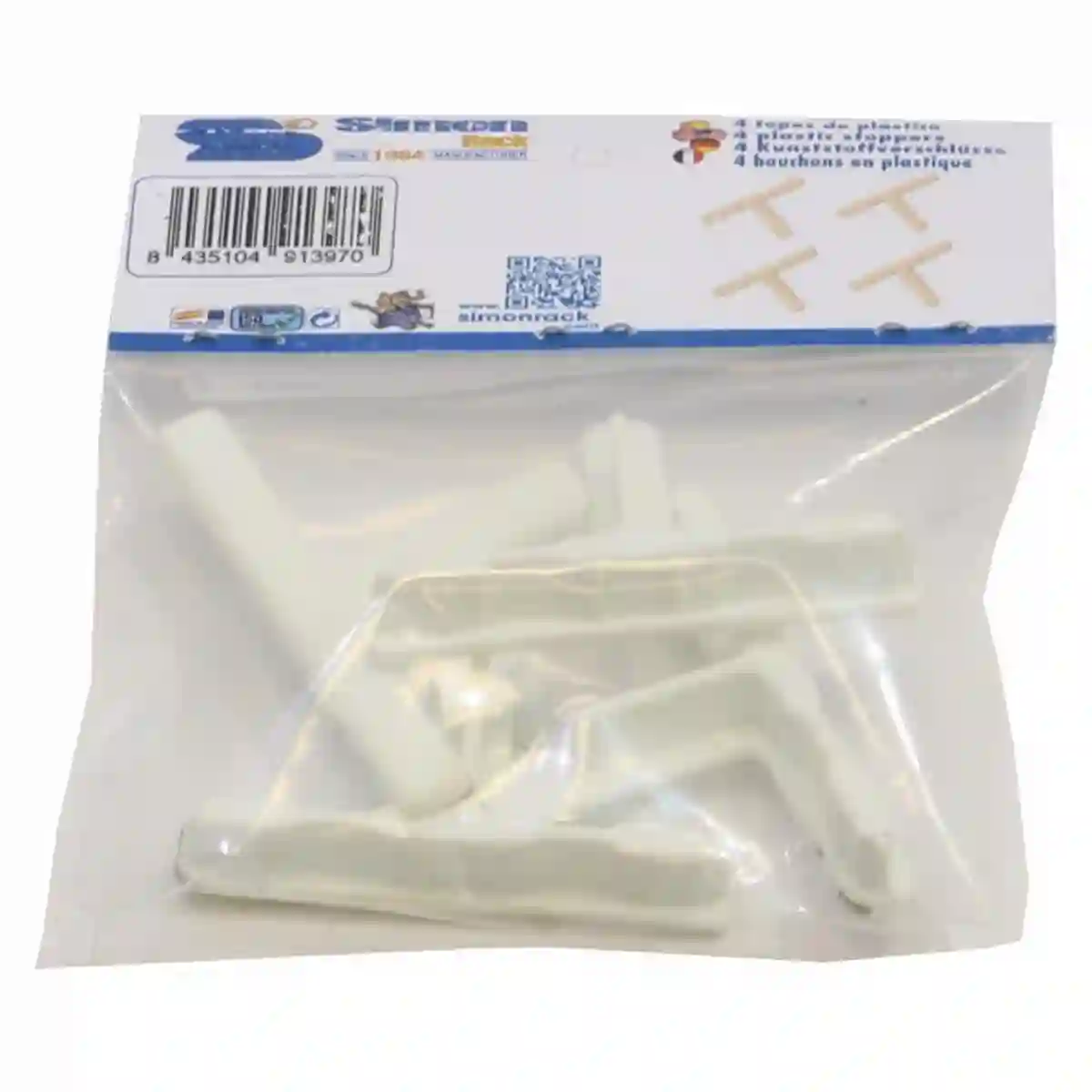 Estanteria 4 UND. TOPES OFFICLICK BLANCO BOLSA - 91420000059 - Simon Rack
