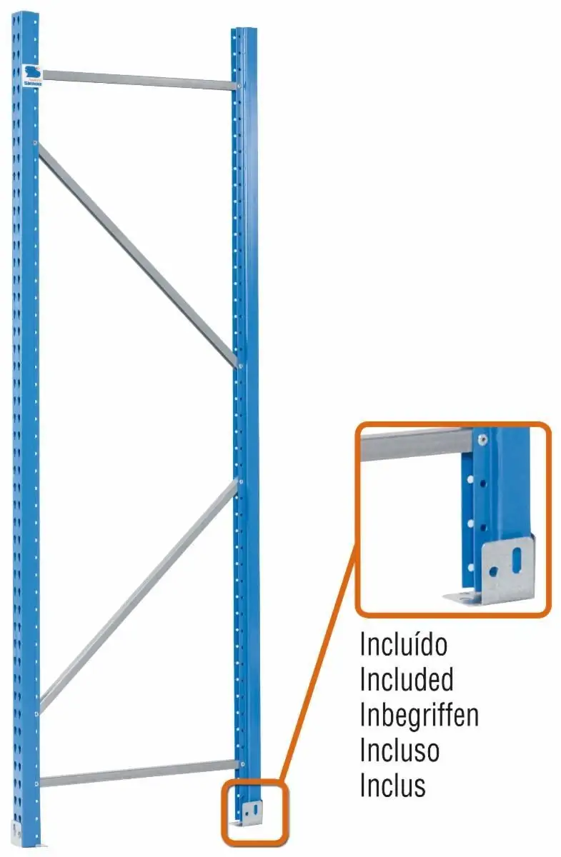 BASTIDOR STITAN DESMONTADO 3000x600 AZUL - 40513006022 - Simon Rack