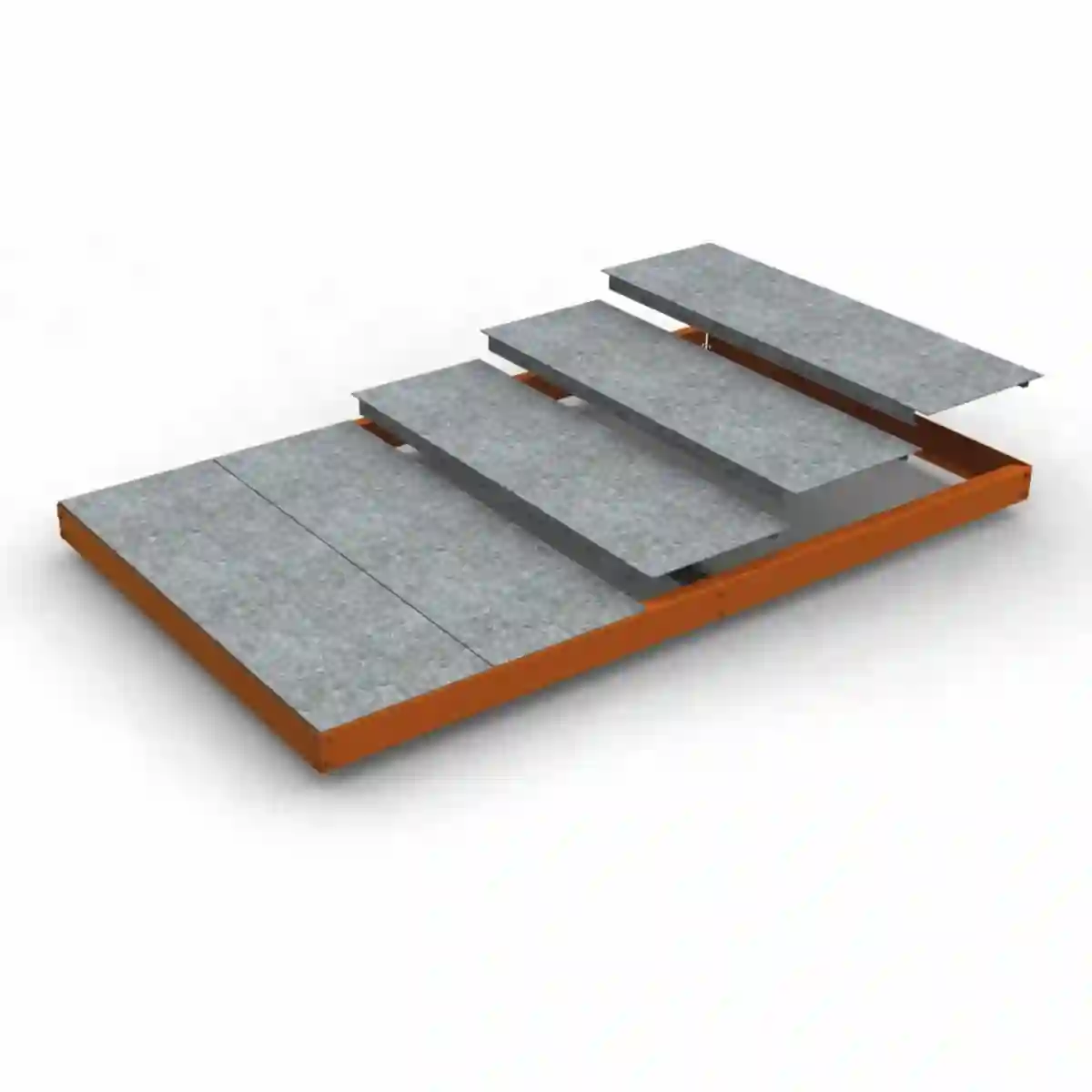 Bandeja SIMONFORTE EA 1809 METAL NARANJA - 8435104950470 - Simon Rack