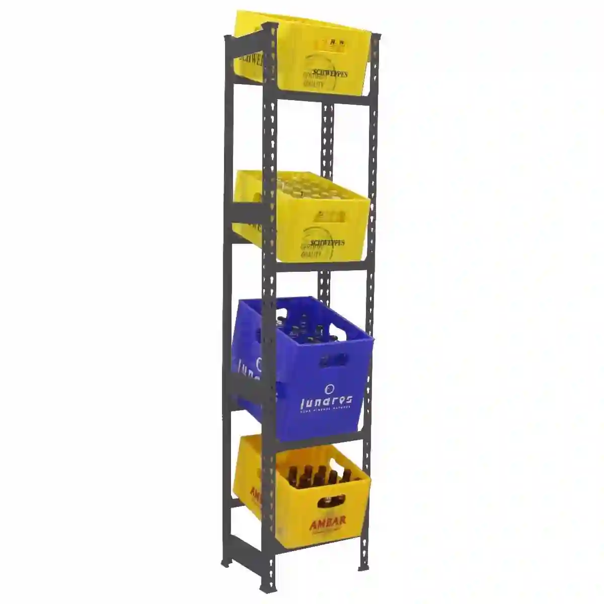 Botellero SIMONBOTTLE 4-2000X400X300 ANTRACITA - 8425437129681 - Simon Rack