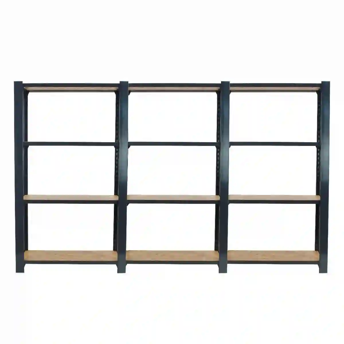 Estanteria OFFICLICK 4/300 WOOD 2400 ANTRACI/OSB + TAPAS 1500 - 8425437127793 - Simon Rack