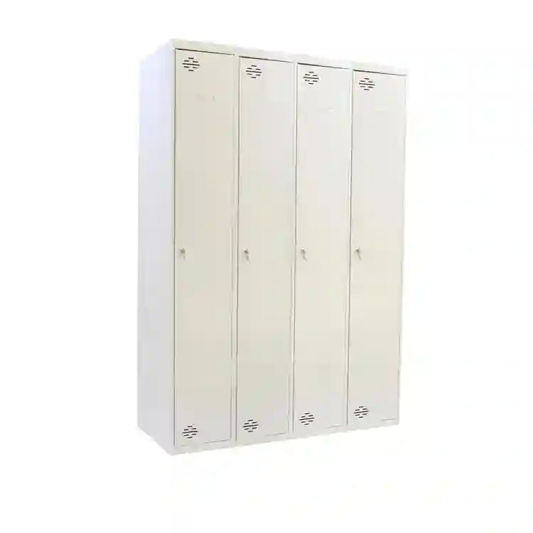 Taquilla SIMONLOCKER DIY SINGLE 400x4 1 INI + 3 ADDI GRIS - 8425437144509 - Simon Rack