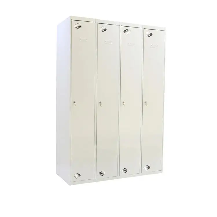 Taquilla SIMONLOCKER DIY SINGLE 400x4 1 INI + 3 ADDI GRIS - 8425437144509 - Simon Rack
