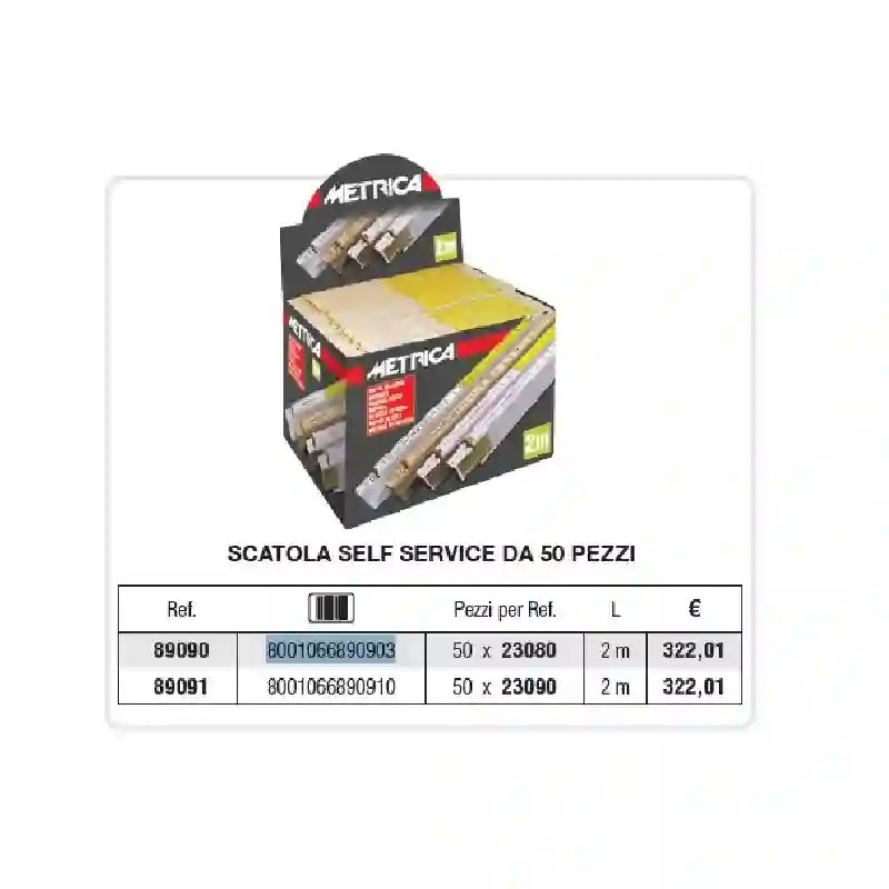 DISPLAY BOX ART23160 10 VARILLAS MM - 89086 - Metrica