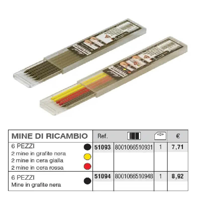 MINAS P. TRADES-MARKER DRY 6 PZS  - 51093 - Metrica