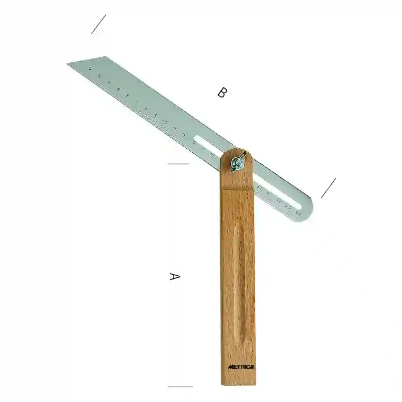 FALSA ESCUADRA MADERA 250MM GRAD. 240 MM - 09650 - Metrica