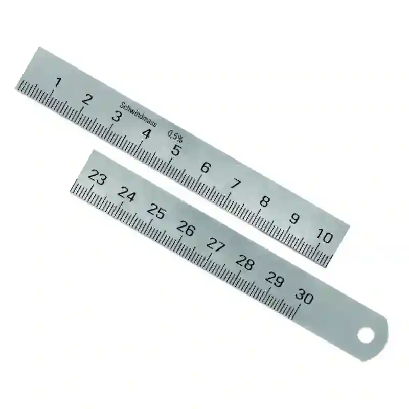 REGLA 300MM 13X05 CROM. 001 - 24176 - Metrica