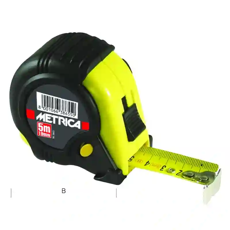 FLEXÓMETRO 3 BOTONES 5M X 19 MM - 08655 - Metrica
