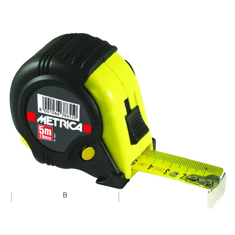 FLEXÓMETRO 3 BOTONES 5M X 19 MM - 08655 - Metrica