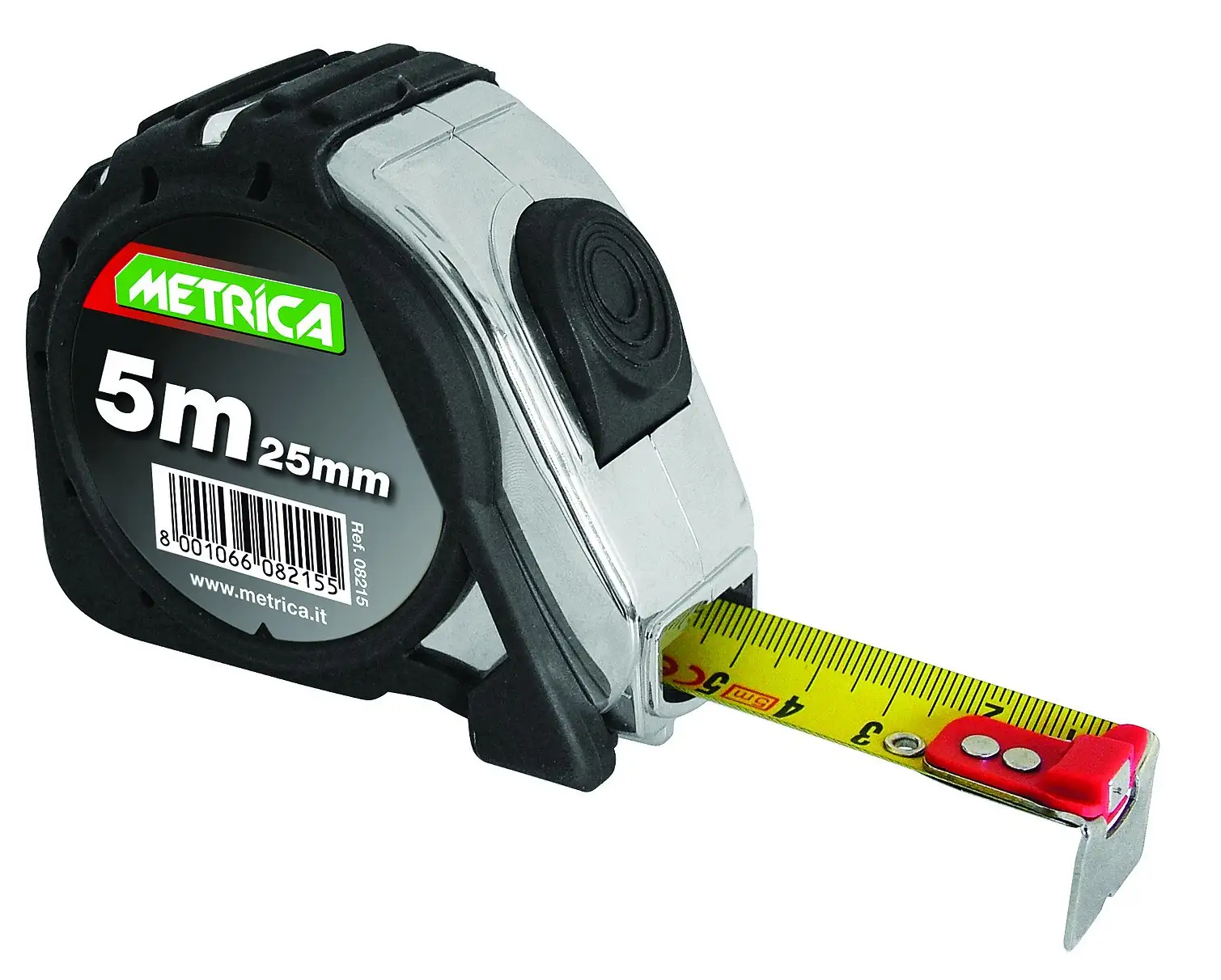 FLEXÓMETRO DOBLE GRADACIÓN 8M X 25 MM - 08218 - Metrica