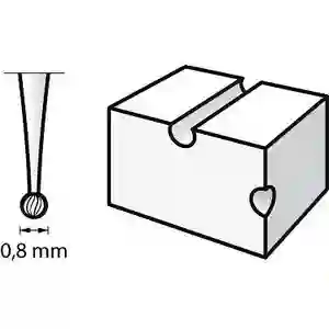 Fresa para grabar 08 mm - DRM26150105JA - Dremel