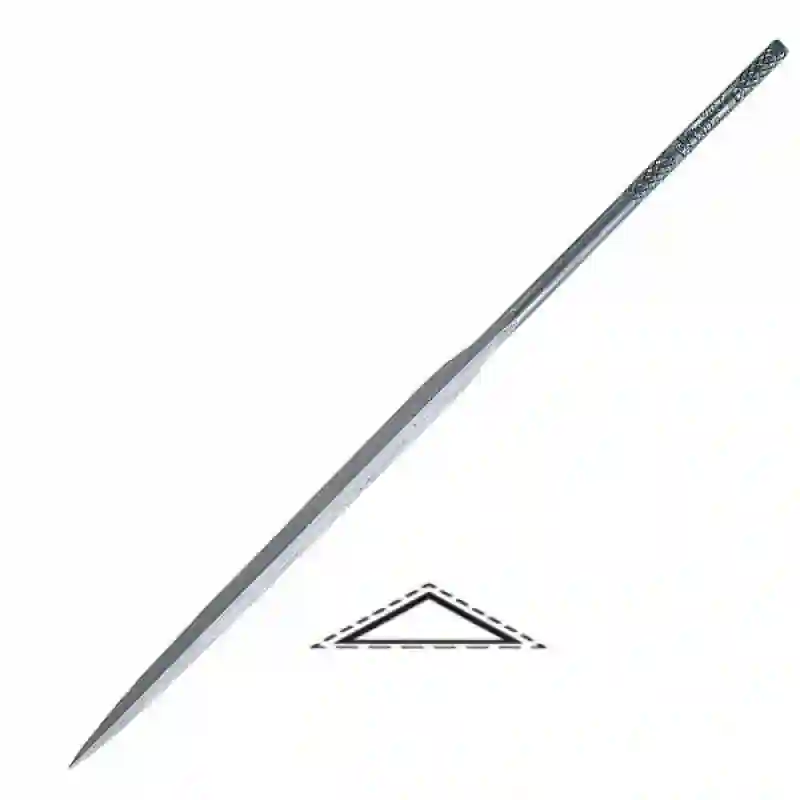 Lima de aguja "barrete" de 75 mm, doble corte, picado grueso Vallorbe