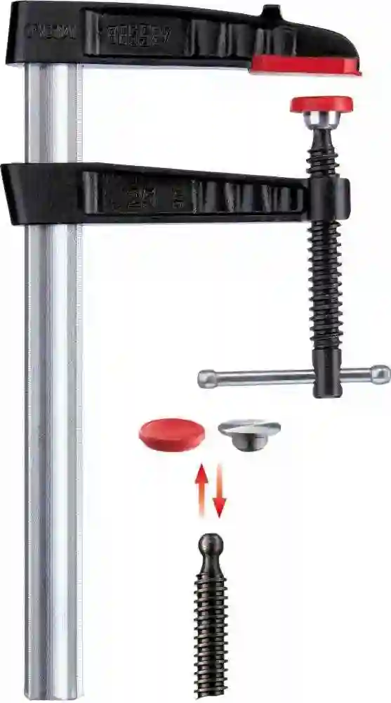 Tornillo de apriete de fundición maleable con pasador metálico en cruz TG-K - TG16K - Bessey