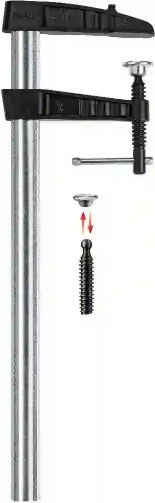 Tornillo de apriete reforzado de fundición maleable con pasador metálico en cruz TGK-K - TGK50K - B