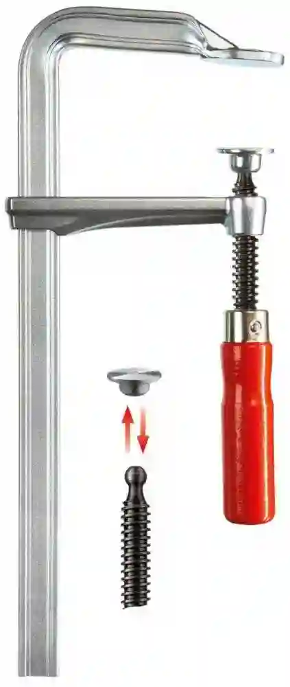 Tornillo de apriete todo acero con empuñadura de madera GZ - GZ12 - Bessey
