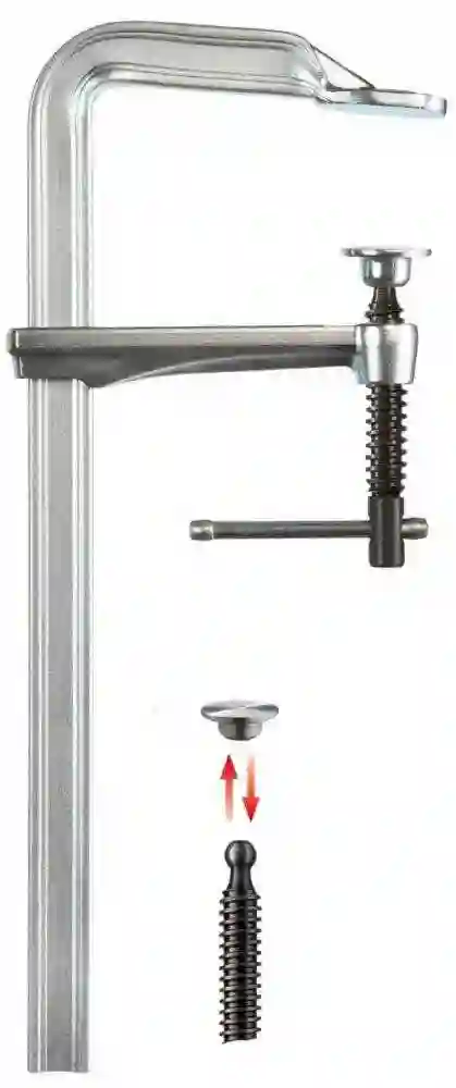 Tornillo de apriete todo acero con pasador metálico en cruz GZ-K - GZ16K - Bessey