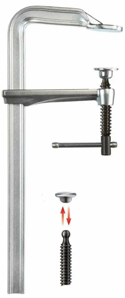 Tornillo de apriete todo acero con pasador metálico en cruz GZ-K - GZ16K - Bessey