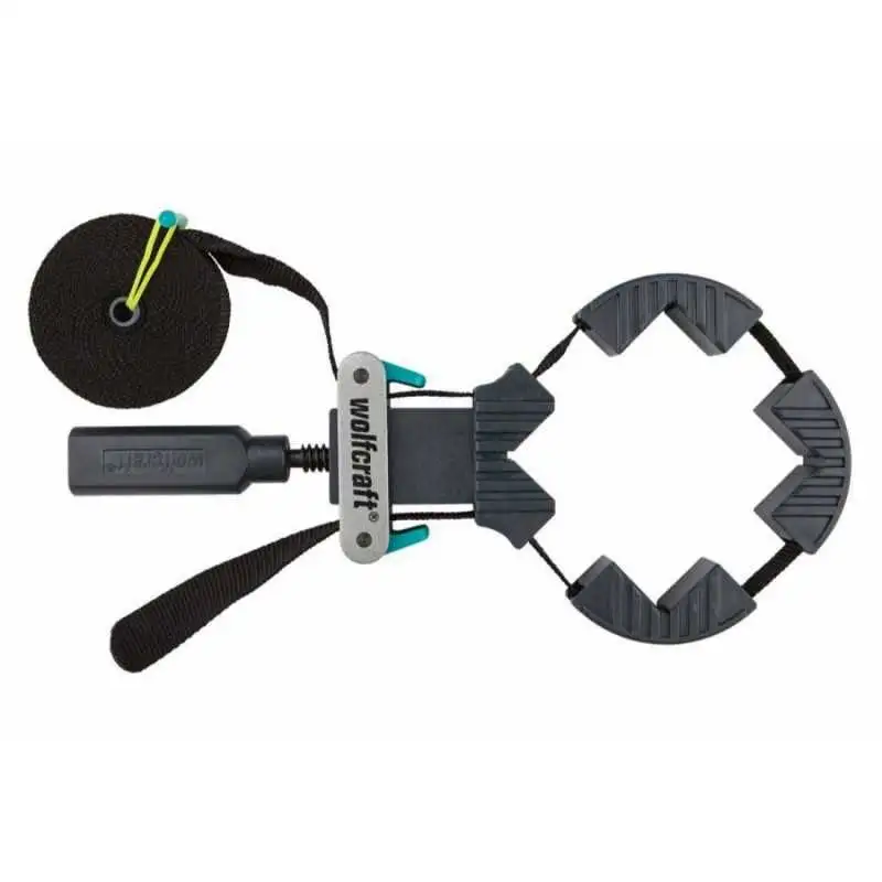 1 tensor de cinta para marco con 4 mordazas de sujeción de 4 m Wolfcraft